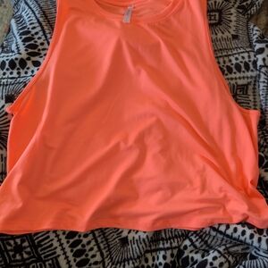 Fabletics Neon Coral Racerback Tank Top
